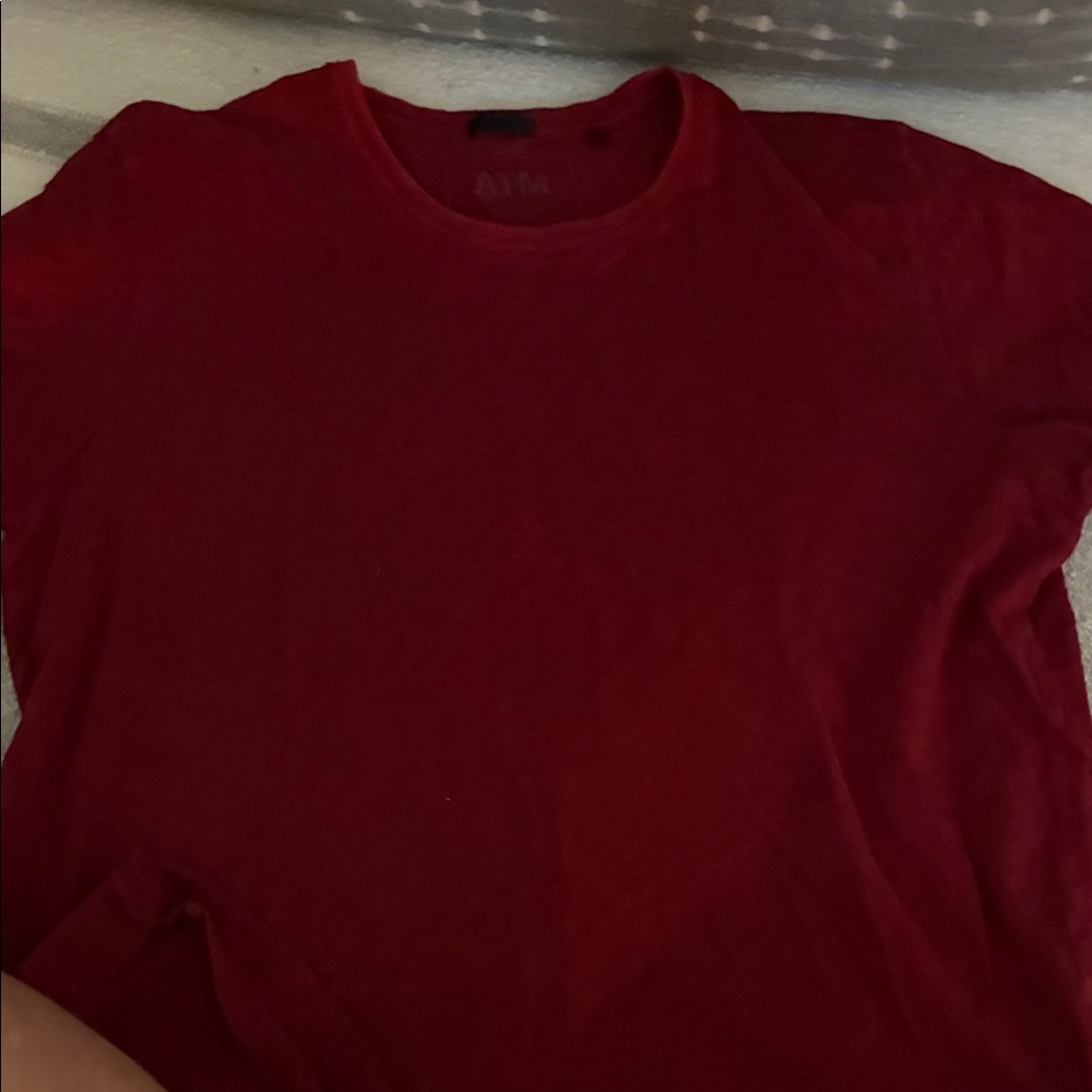 ATM Anthony Thomas Melillo Short Sleeve Tee in Deep Red